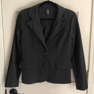 Miss Ashley Dark Gray Blazer Size S